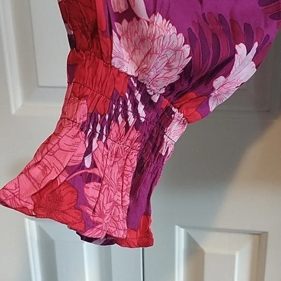 Sofia Vergara Bustier Floral Peasant Top 3X - Picture 3 of 12